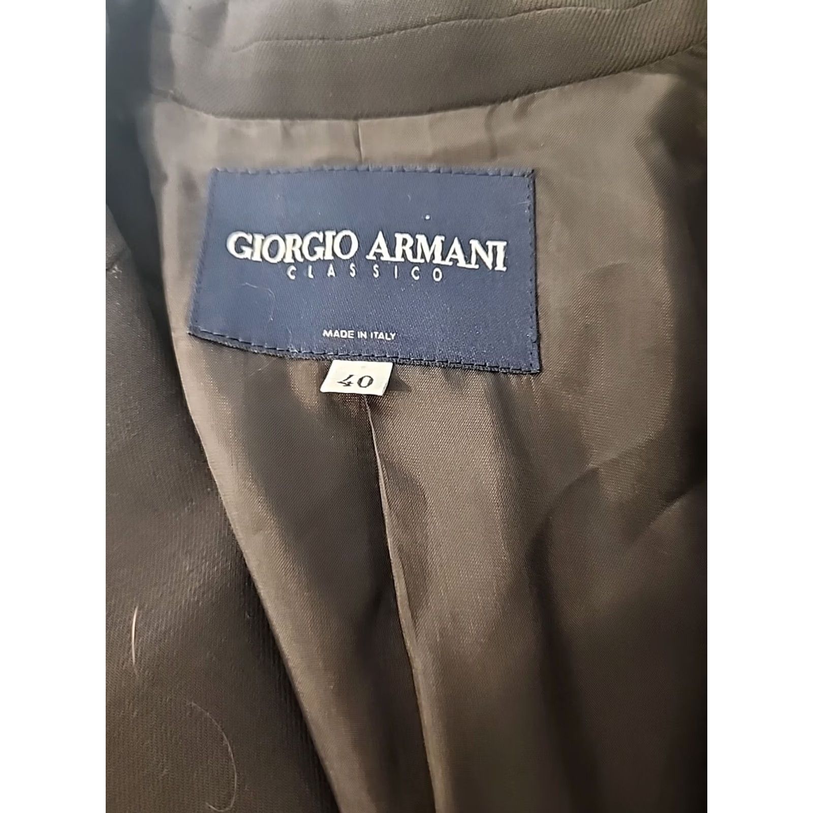 Giorgio Armani VINTAGE Giorgio Armani Classico Blazer Jacket Women S Brown 40 Button Wool Lining Rayon Solid 100% Wool Formal Career Size S / US 4 / IT 40 - 2 Thumbnail