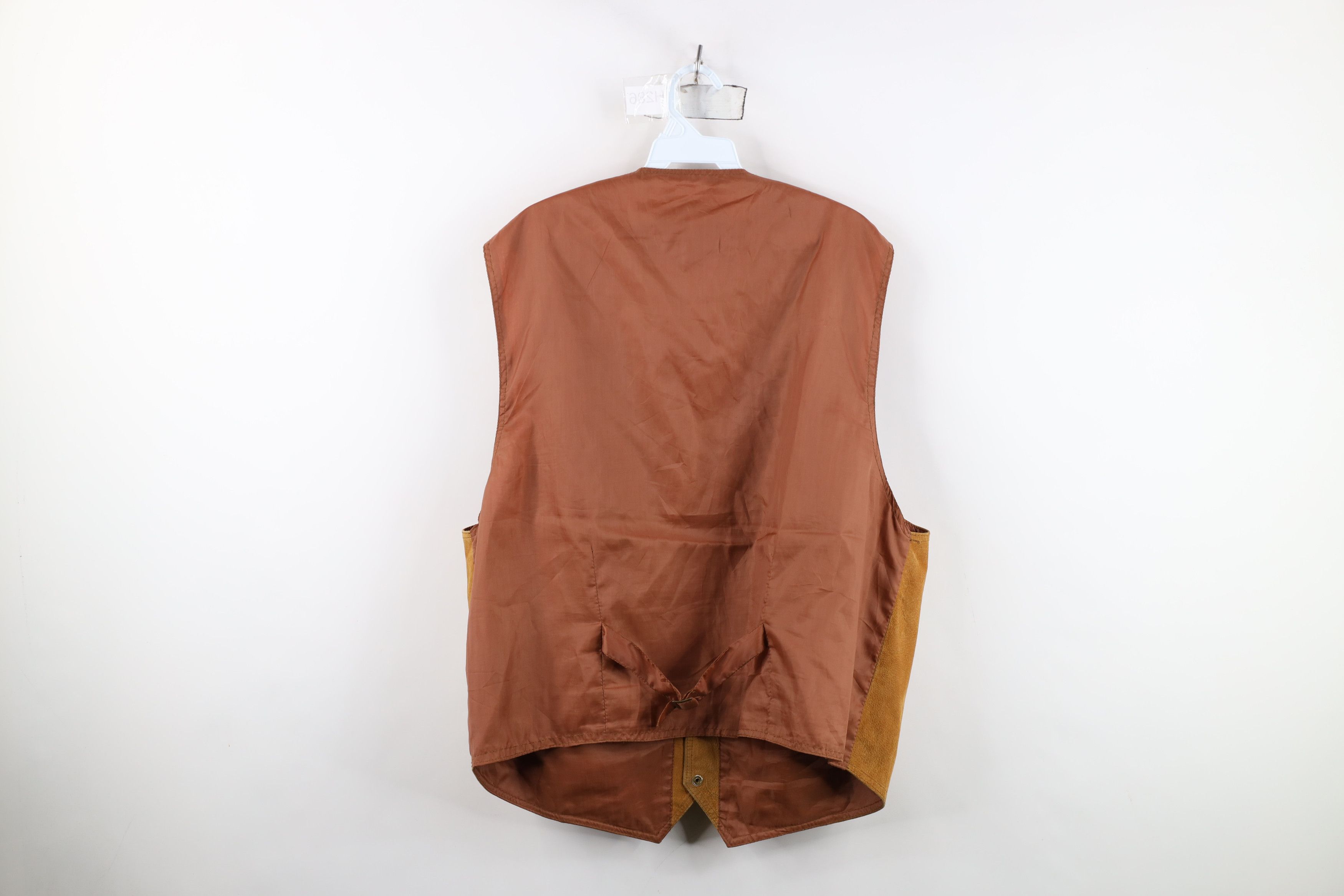 Vintage Vintage 90s Streetwear Western Suede Leather Vest Jacket Size US XL / EU 56 / 4 - 11 Thumbnail
