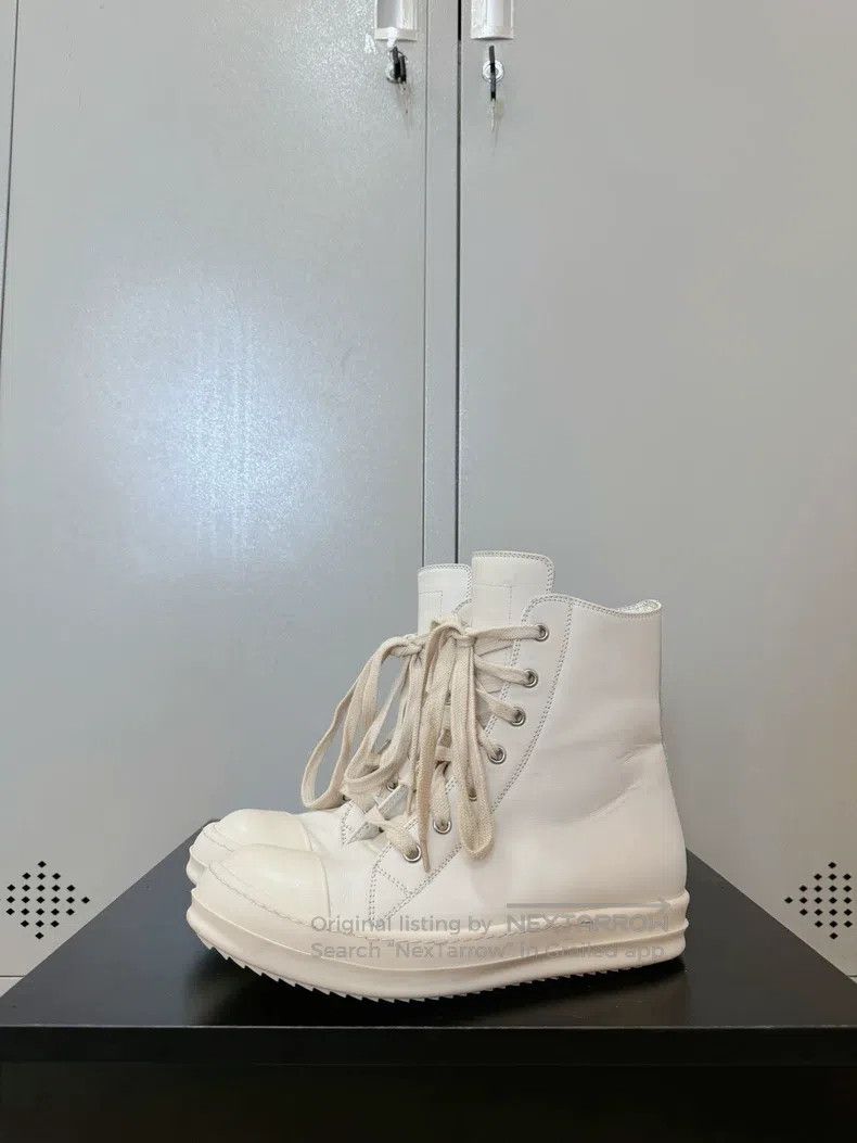 Rick Owens Rick Owens Pure white milk Converse Size US 5 / EU 37 - 1 Thumbnail
