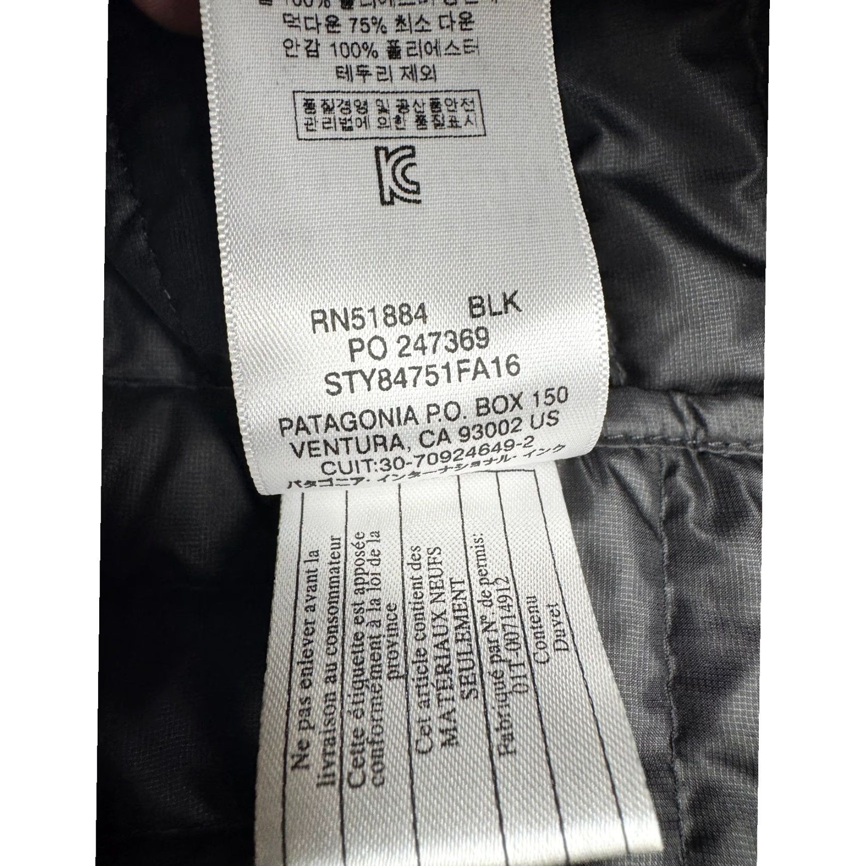 Patagonia Patagonia Jacket Women's Black Down Shirt Size S Coat Coat Jacket Size S / US 4 / IT 40 - 7 Thumbnail