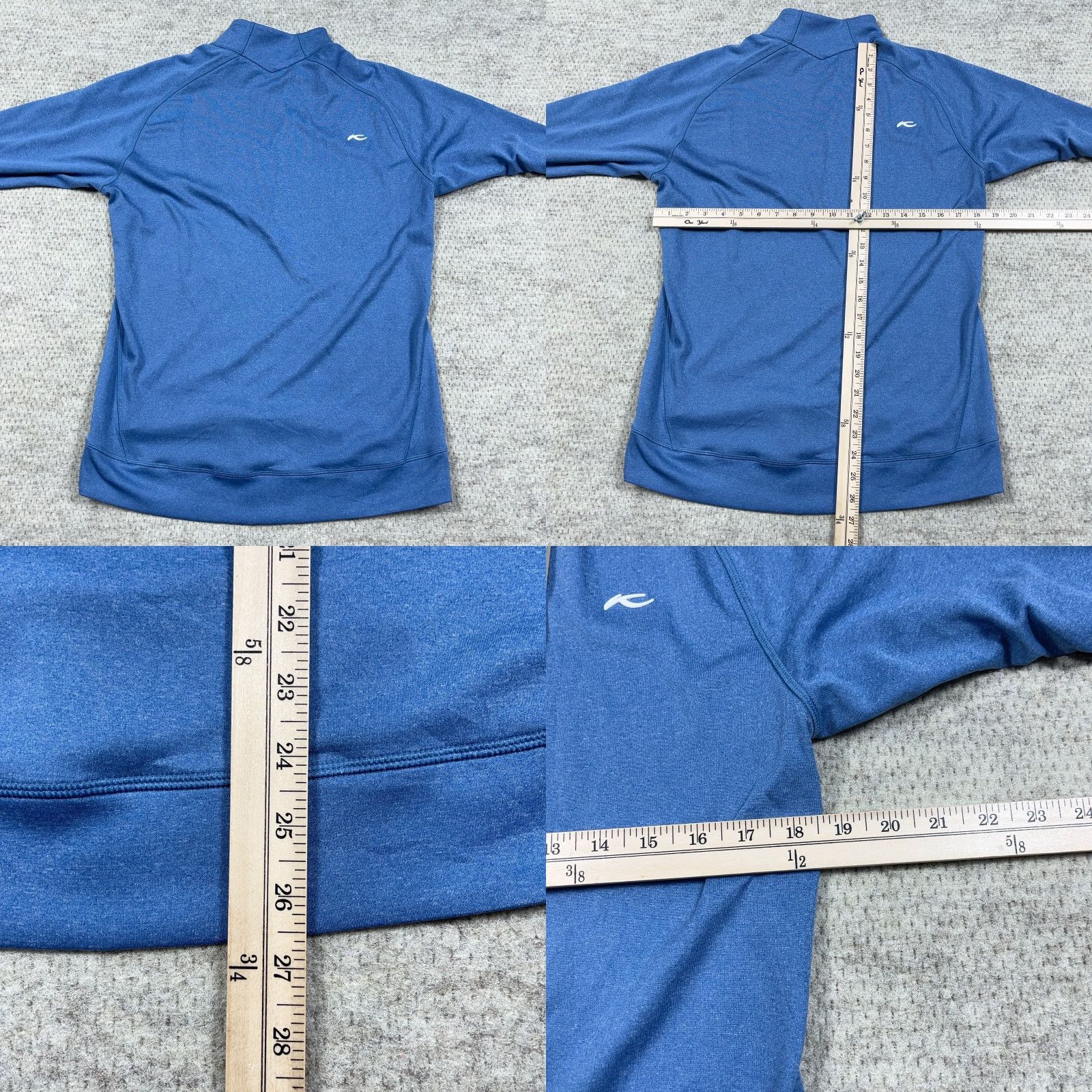 KJUS KJUS Sweater Men S Small Light Blue Pullover 1/4 Zip Performance Golf Casual Logo Knit Size US S / EU 44-46 / 1 - 8 Thumbnail