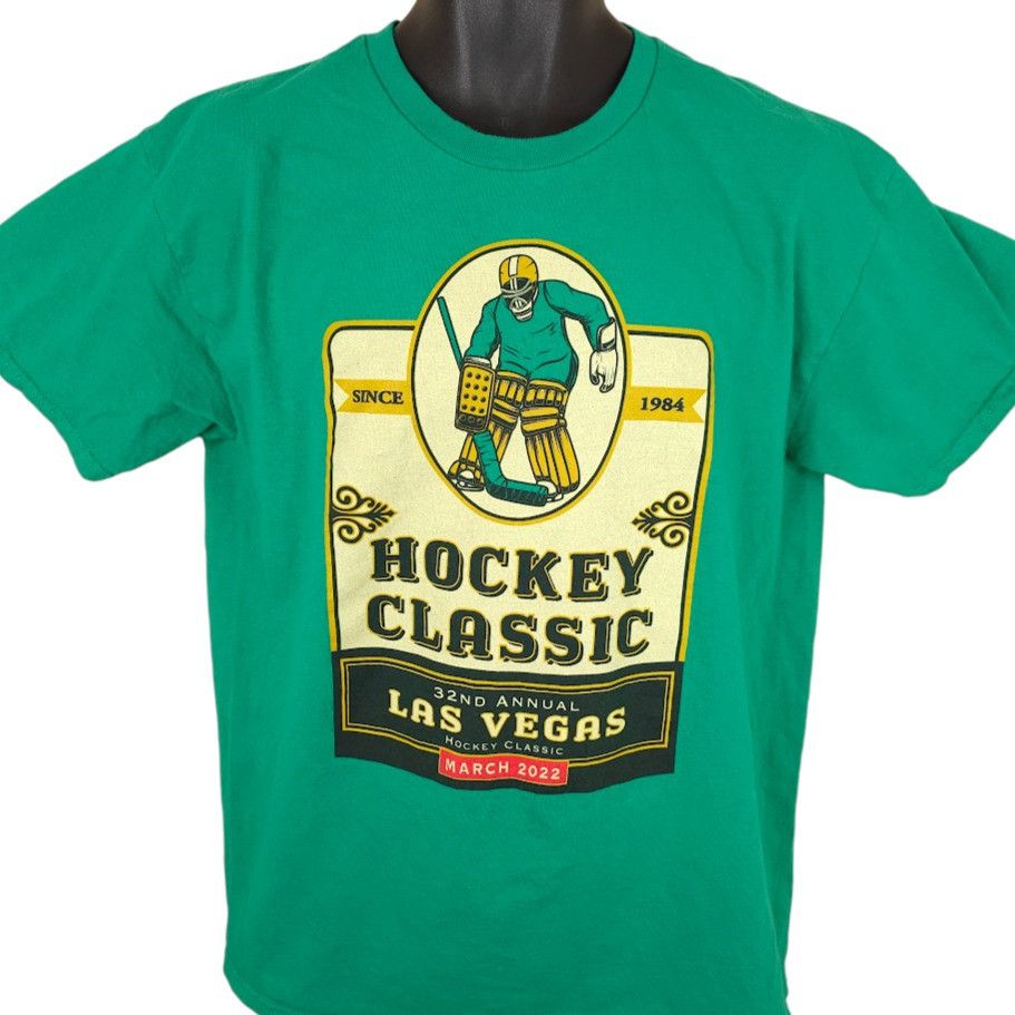 Gildan Las Vegas Hockey Classic T Shirt Mens Size Large Green 2022 Size US L / EU 52-54 / 3 - 1 Thumbnail