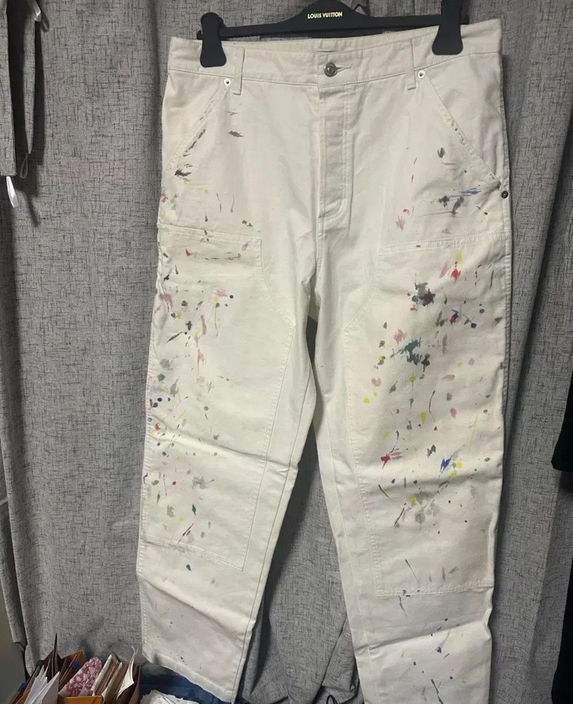 Dior Painting Carpenter Pants Size US 33 - 1 Thumbnail