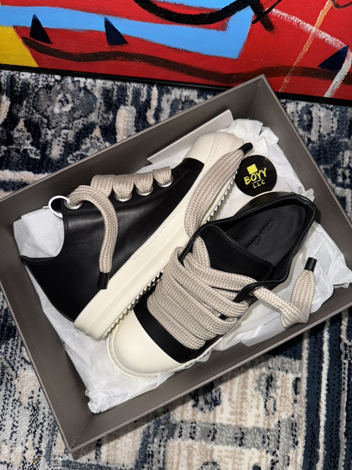 Rick Owens Rick Owen’s jumbo lace sneakers Size US 7 / IT 37 - 1 Thumbnail