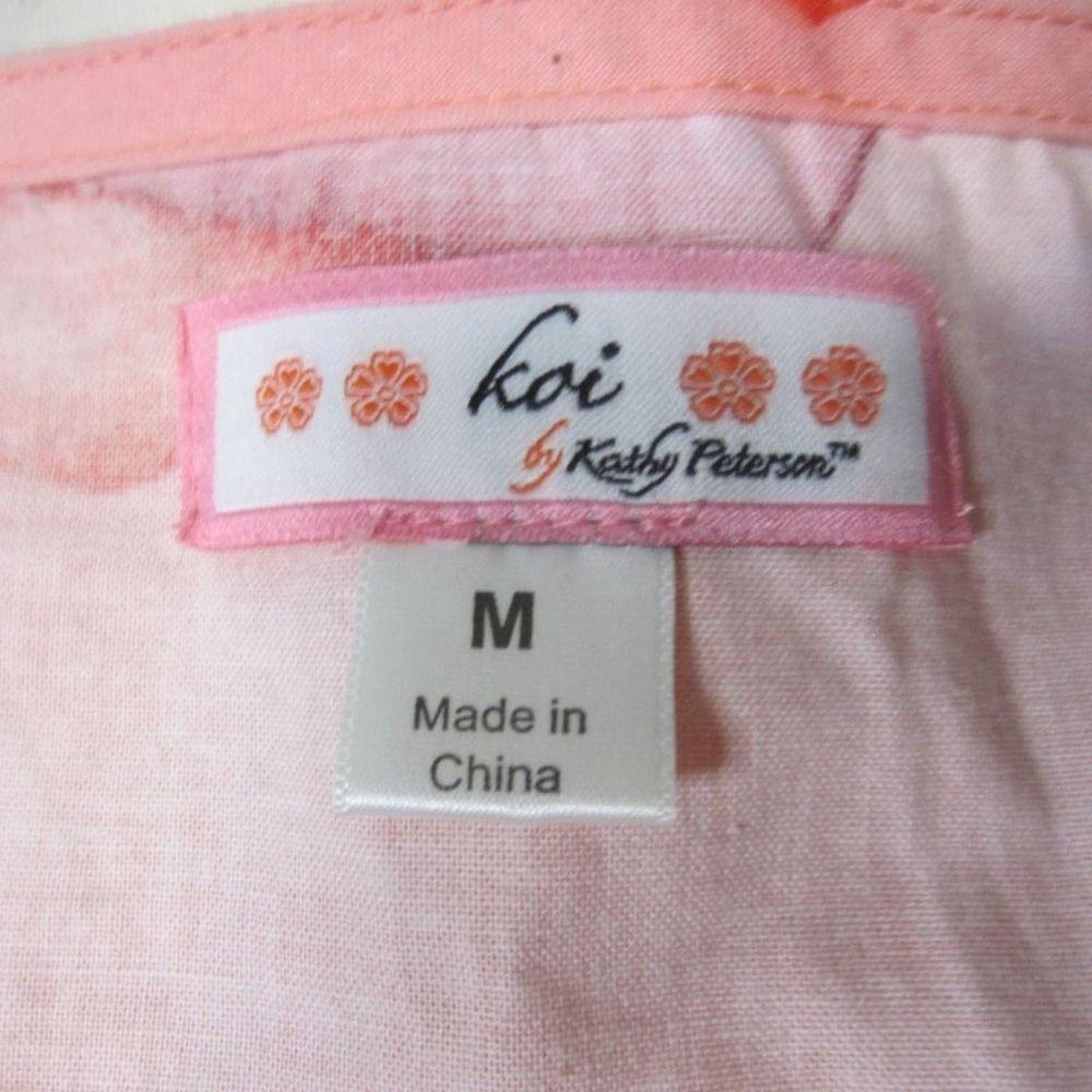 Other Koi by Kathy Peterson Pink Floral Cotton Top Cottagecore Size M / US 6-8 / IT 42-44 - 7 Thumbnail