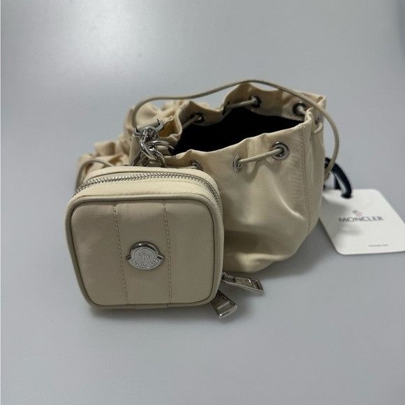 Moncler Moncler Double Pouch Top Handle Bag White Size ONE SIZE - 2 Thumbnail