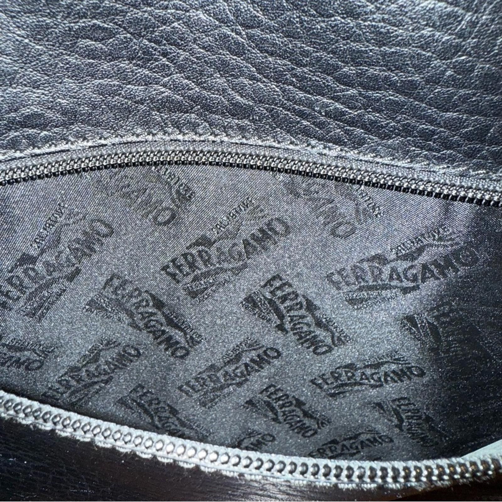 Salvatore Ferragamo Salvatore Ferragamo Men’s Leather and Canvas Messenger Bag Size ONE SIZE - 8 Thumbnail
