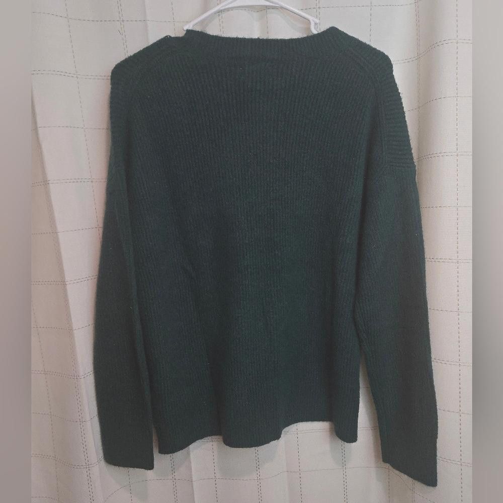 J.Crew J. Crew Dark Green Crew Neck Sweater Size S / US 4 / IT 40 - 4 Thumbnail