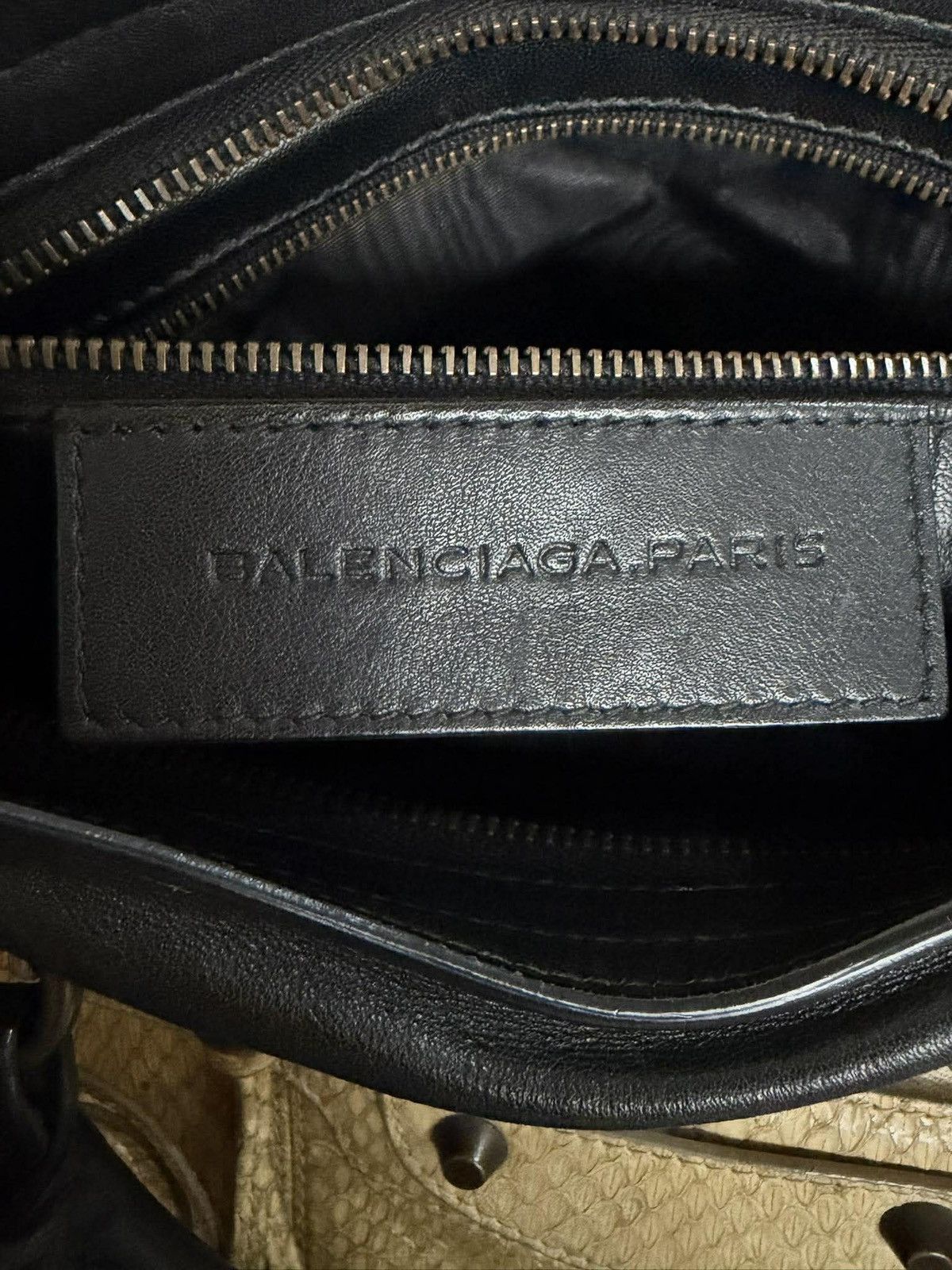 Balenciaga 2000’s Balenciaga Python Skin Classic City Medium Size ONE SIZE - 13 Thumbnail