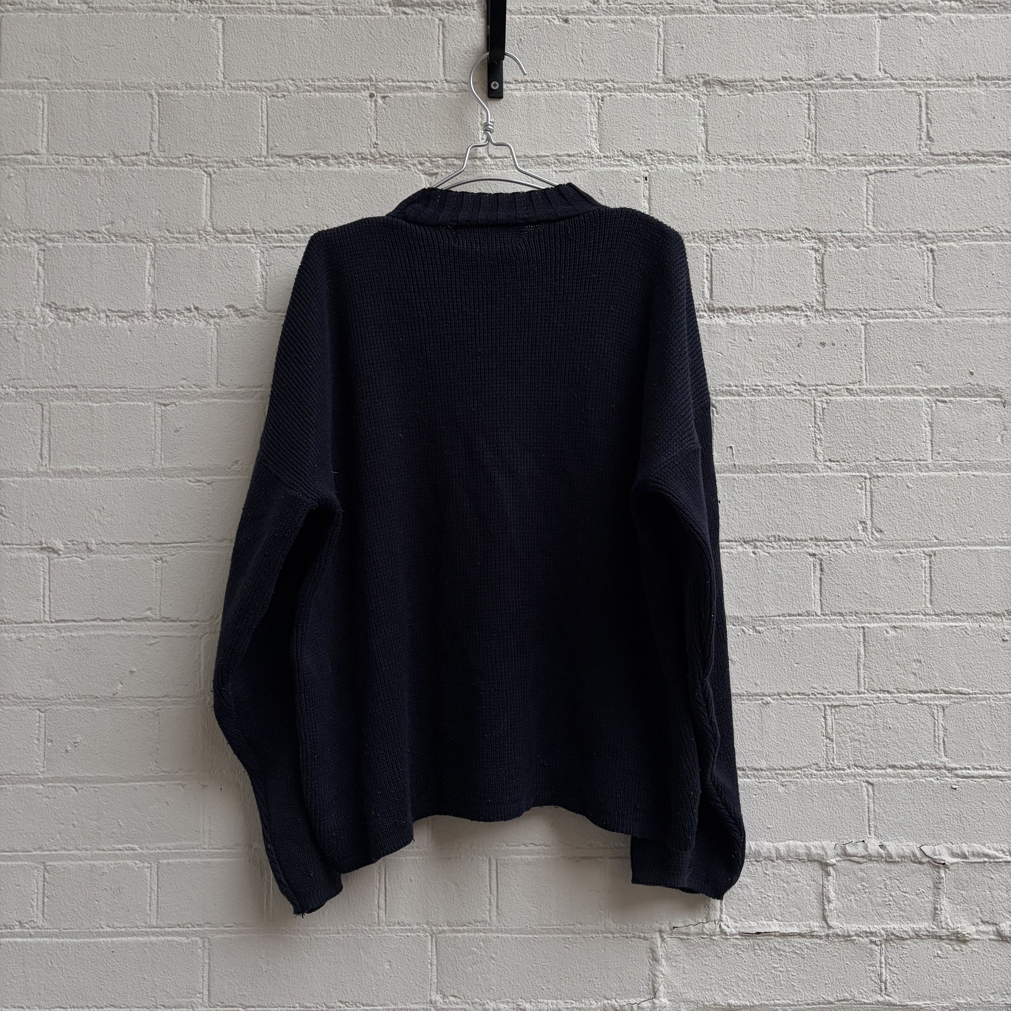 Armani Armani Jeans 1990s spellout knit jumper Size US M / EU 48-50 / 2 - 4 Thumbnail