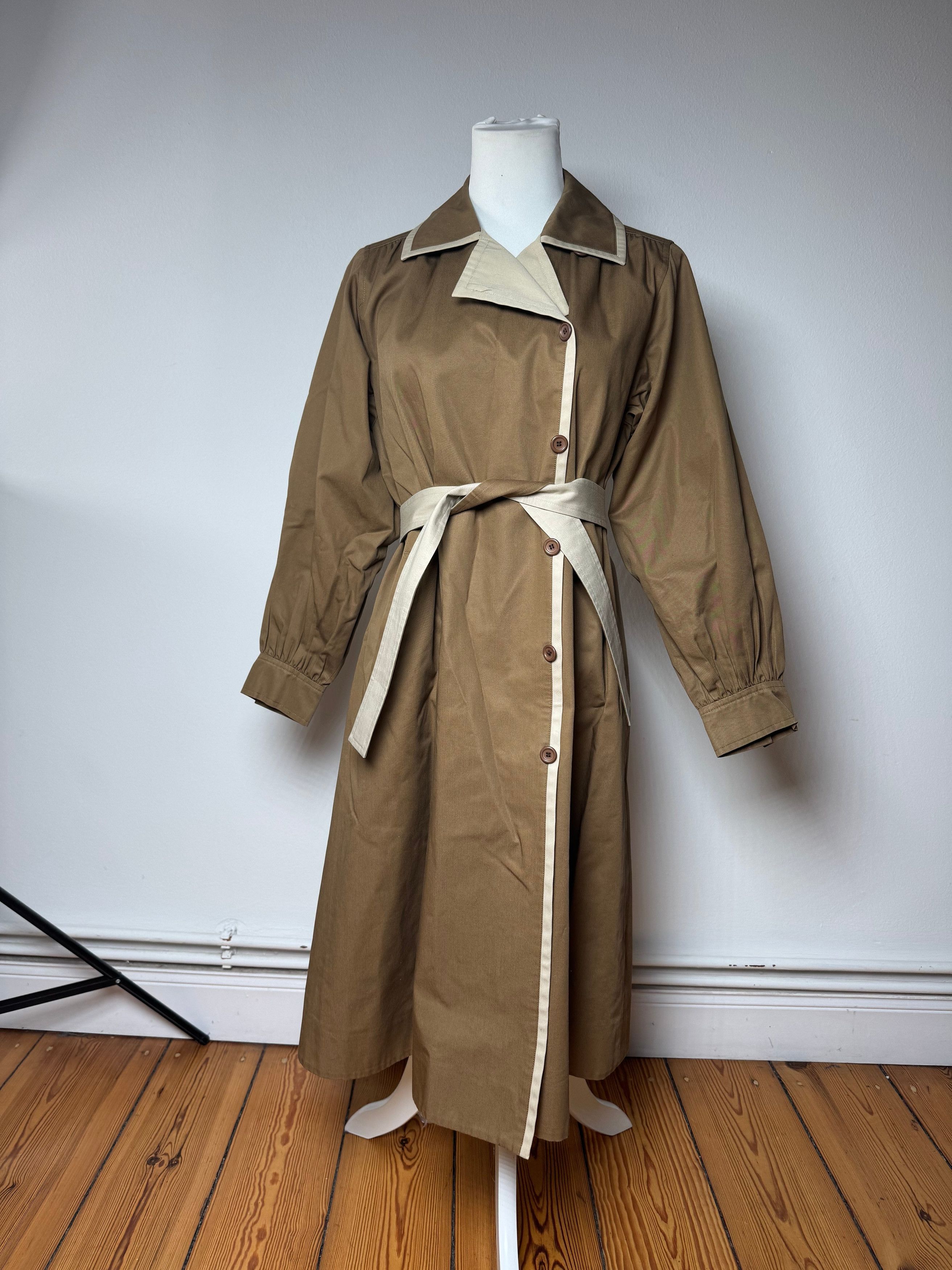 Other Vintage Yves Saint Laurent Trenchcoat Brown beige S Size S / US 4 / IT 40 - 1 Thumbnail