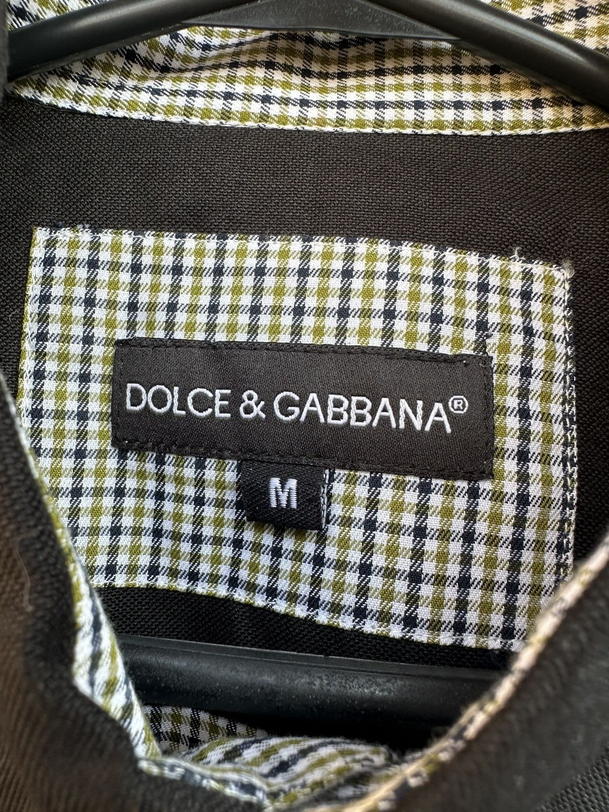 Dolce & Gabbana Dolce & Gabbana checkered two tone premium shirt Size US M / EU 48-50 / 2 - 4 Thumbnail