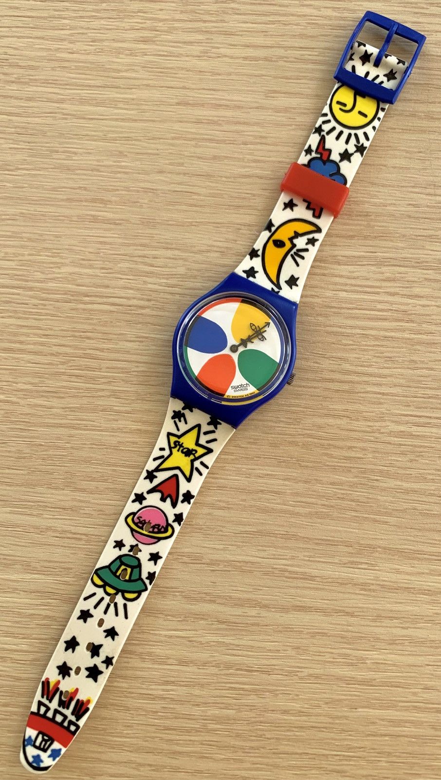 Swatch Swatch x Jean-Charles de Castelbajac - SPACE PEOPLE (1992) Size 38 - 2 Thumbnail