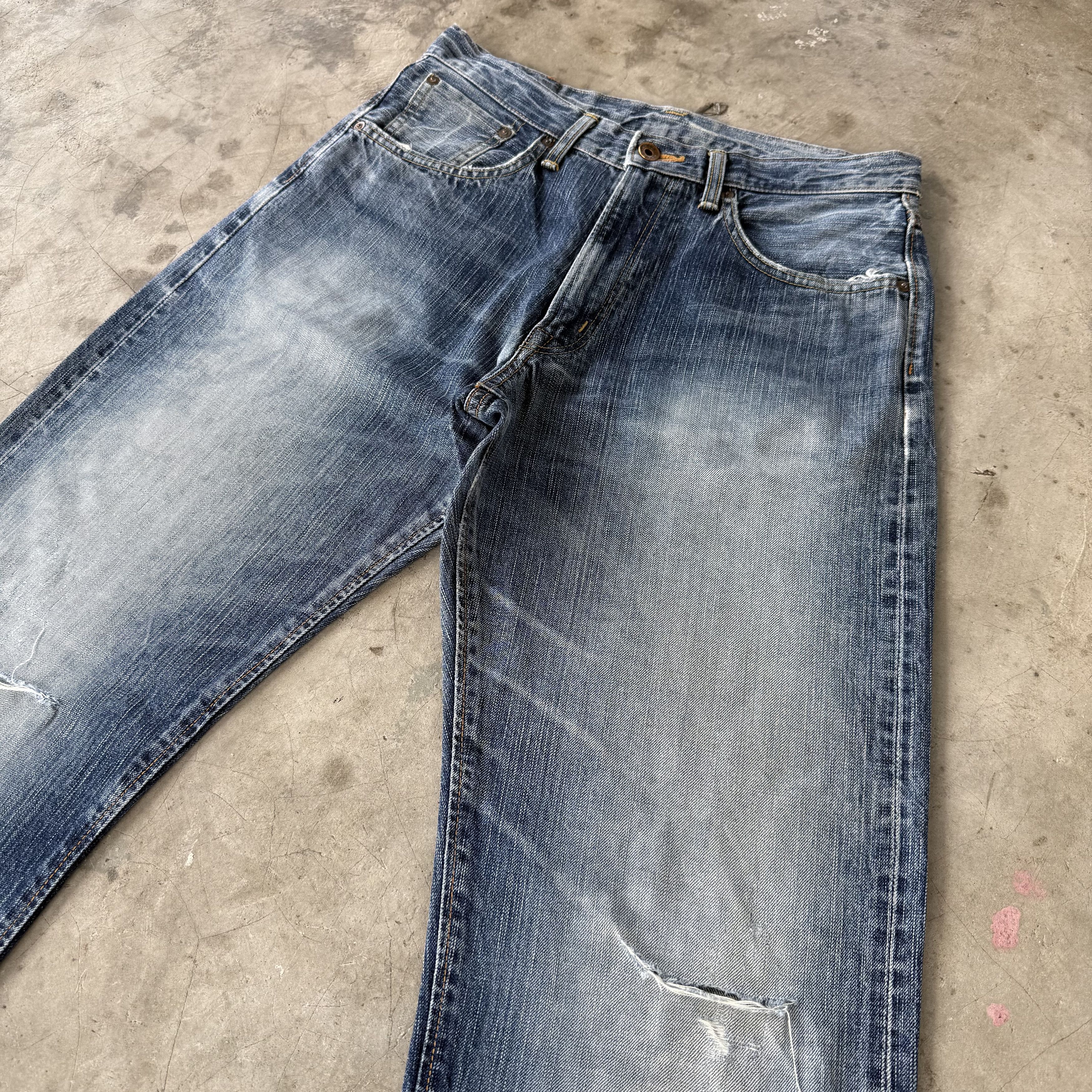 Edwin W31 Vintage Edwin Selvedge Ripped Denim Size US 31 - 4 Thumbnail