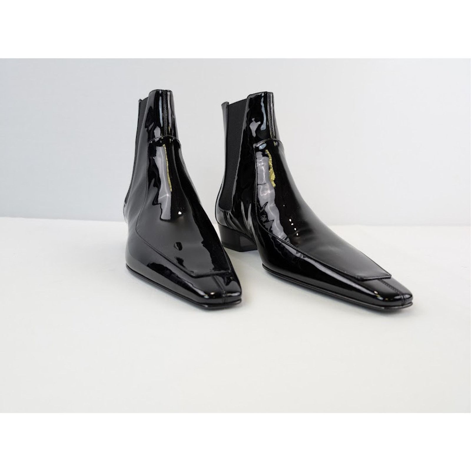 Saint Laurent Paris o1rshd1 Leather Paolo 30 Chelsea Boots in Nero Size US 10 / EU 43 - 2 Thumbnail