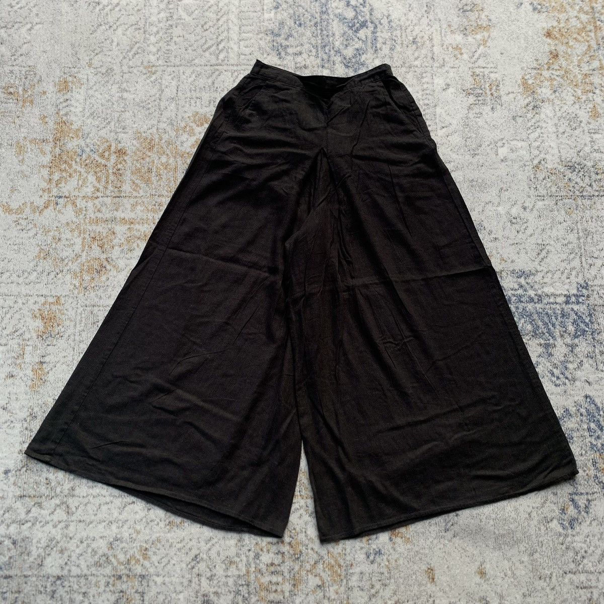Japanese Brand × Vintage × Yohji Yamamoto Rare Japanese Niko And... Yohji Style Wide Linen Pants Size US 30 / EU 46 - 1 Thumbnail
