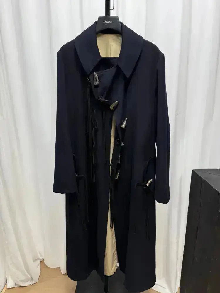 Yohji Yamamoto Sz 2 Yohji Yamamoto Pour Homme Classic Wool Coat-2507 Size US M / EU 48-50 / 2 - 7 Thumbnail