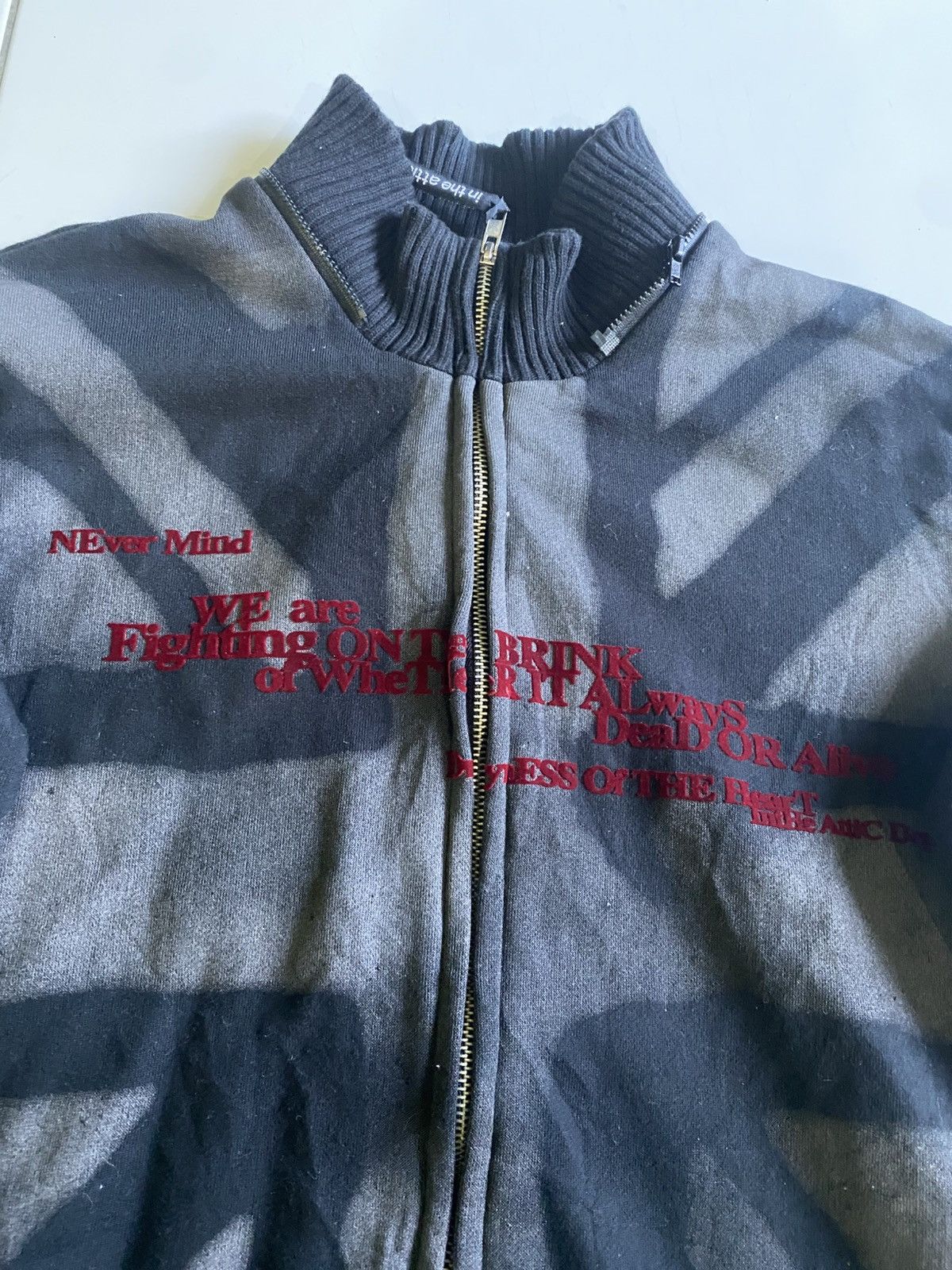 In The Attic Vintage In the Attic Dept Never mind zip up Sweaters Size US M / EU 48-50 / 2 - 5 Thumbnail