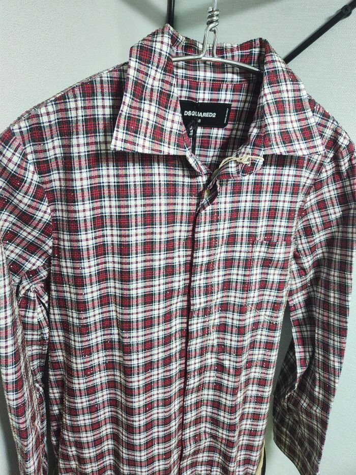 Dsquared2 DSQUARED2 resort 시그니쳐 CHECKED SHIRT DRESS​ Size XS / US 0-2 / IT 36-38 - 3 Thumbnail