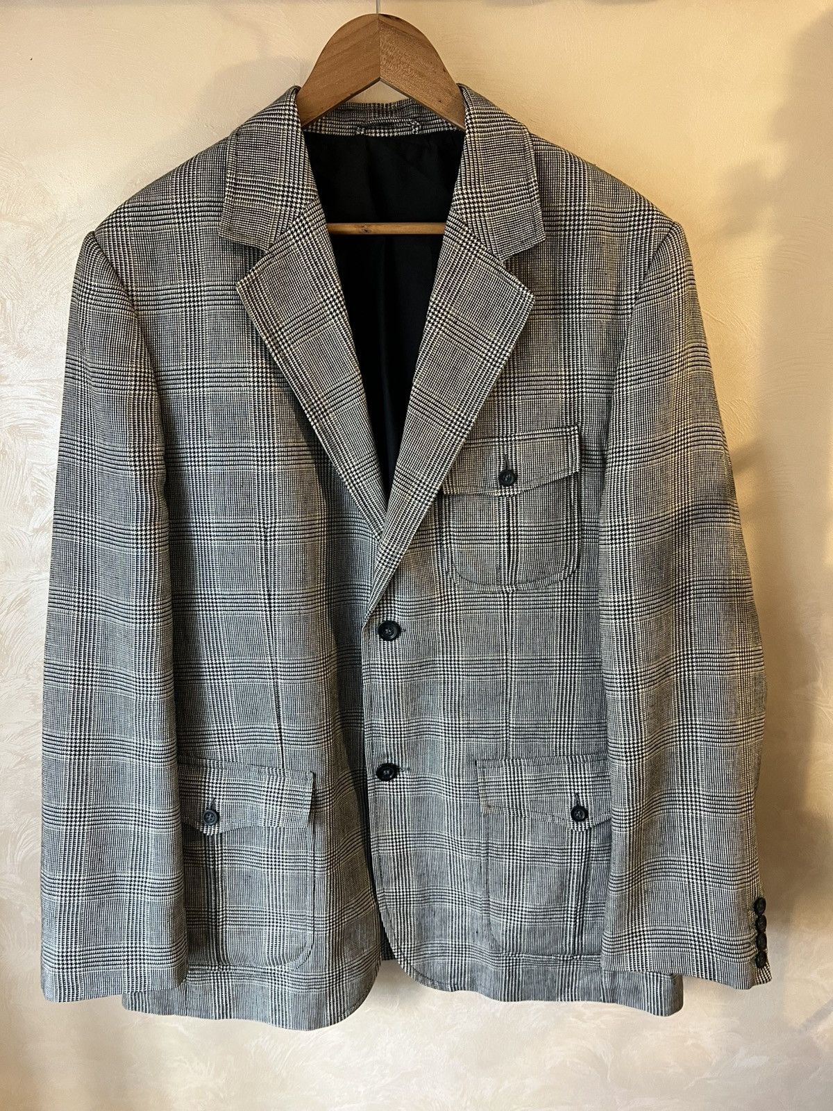 Burberry Burberry Linen Blazer Jacket Size 54R - 1 Thumbnail