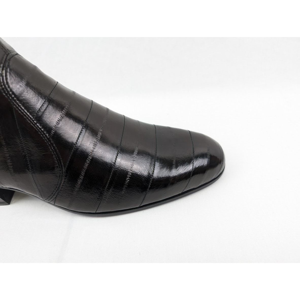 Saint Laurent Paris o1rshd1 Eel Anguilla Cheslea Boots in Black Size US 9 / EU 42 - 4 Thumbnail