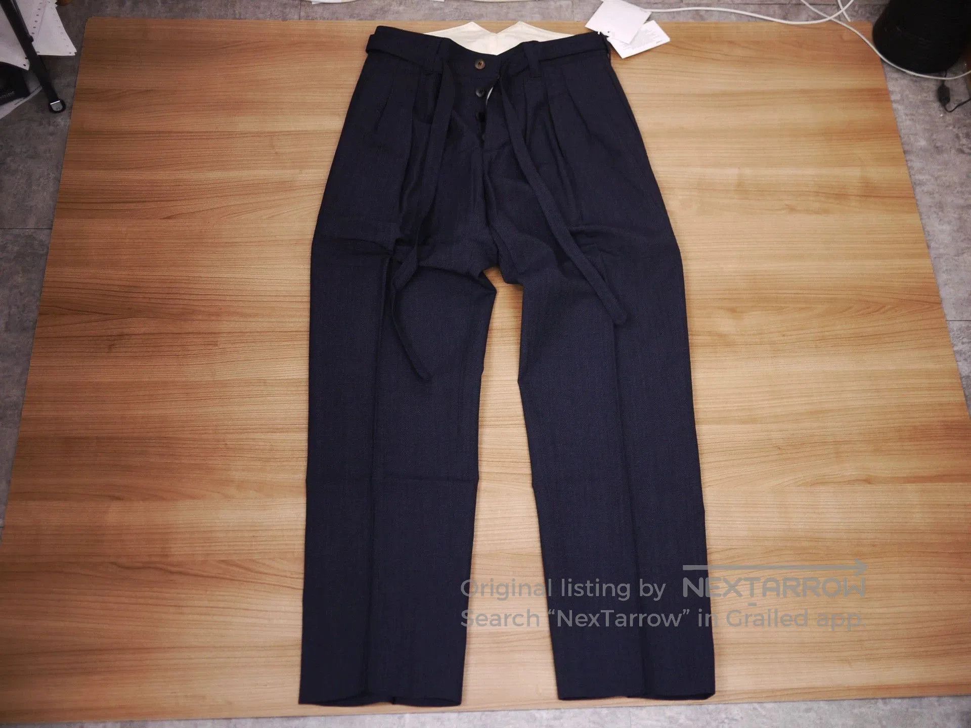 Visvim Blue Casual Pants with Belt - Size 30. Size US 30 / EU 46 - 1 Thumbnail