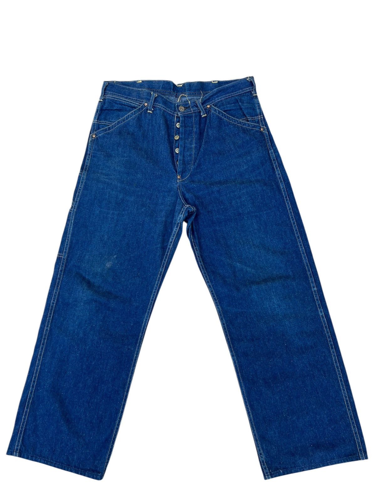 Vintage 90s Lee Jelt Denim Sanforized Denim Work Jeans