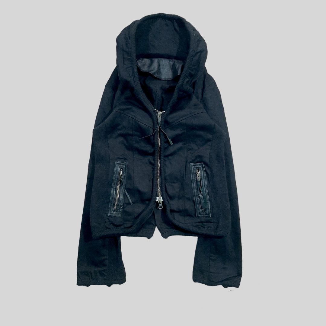If Six Was Nine B.r.u.s.h leather mix bono jacket Size US S / EU 44-46 / 1 - 2 Thumbnail