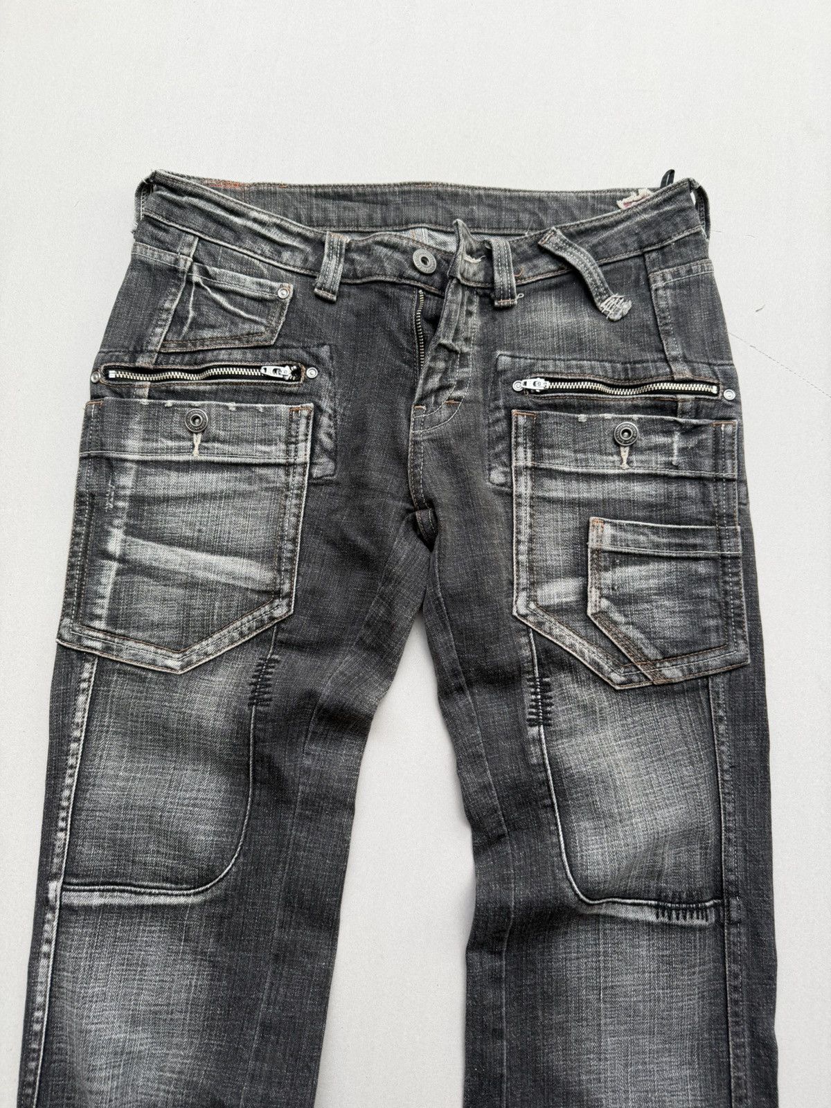 5351 POUR LES HOMMES CAMEL ROAD gimmick flare jeans Size US 30 / EU 46 - 2 Thumbnail