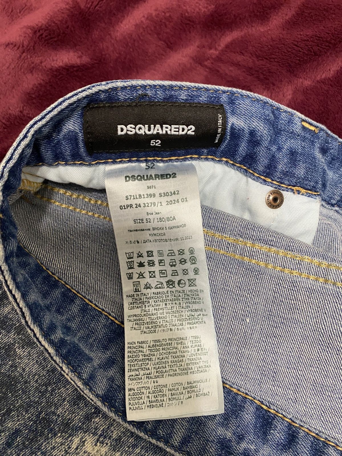 Dsquared2 Dsquared Eros wide leg jeans Size US 38 / EU 54 - 6 Thumbnail
