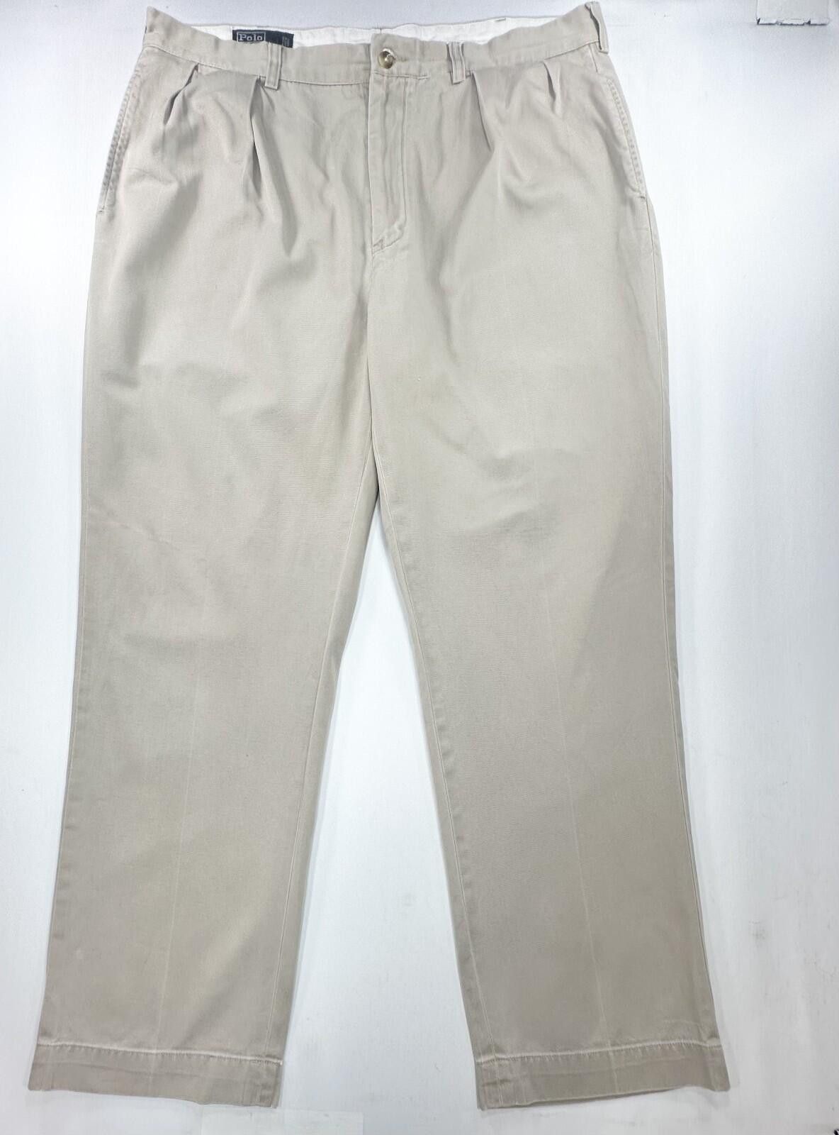 Polo Ralph Lauren Polo Ralph Lauren Hammond Pant Beige (Tag:38/32 Meas: 38/30) Size US 38 / EU 54 - 1 Thumbnail