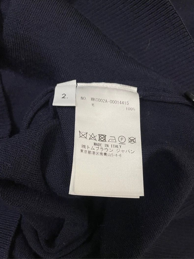 Thom Browne Thom browne Dark blue classic four-striped wool cardigan ja Size US M / EU 48-50 / 2 - 6 Thumbnail
