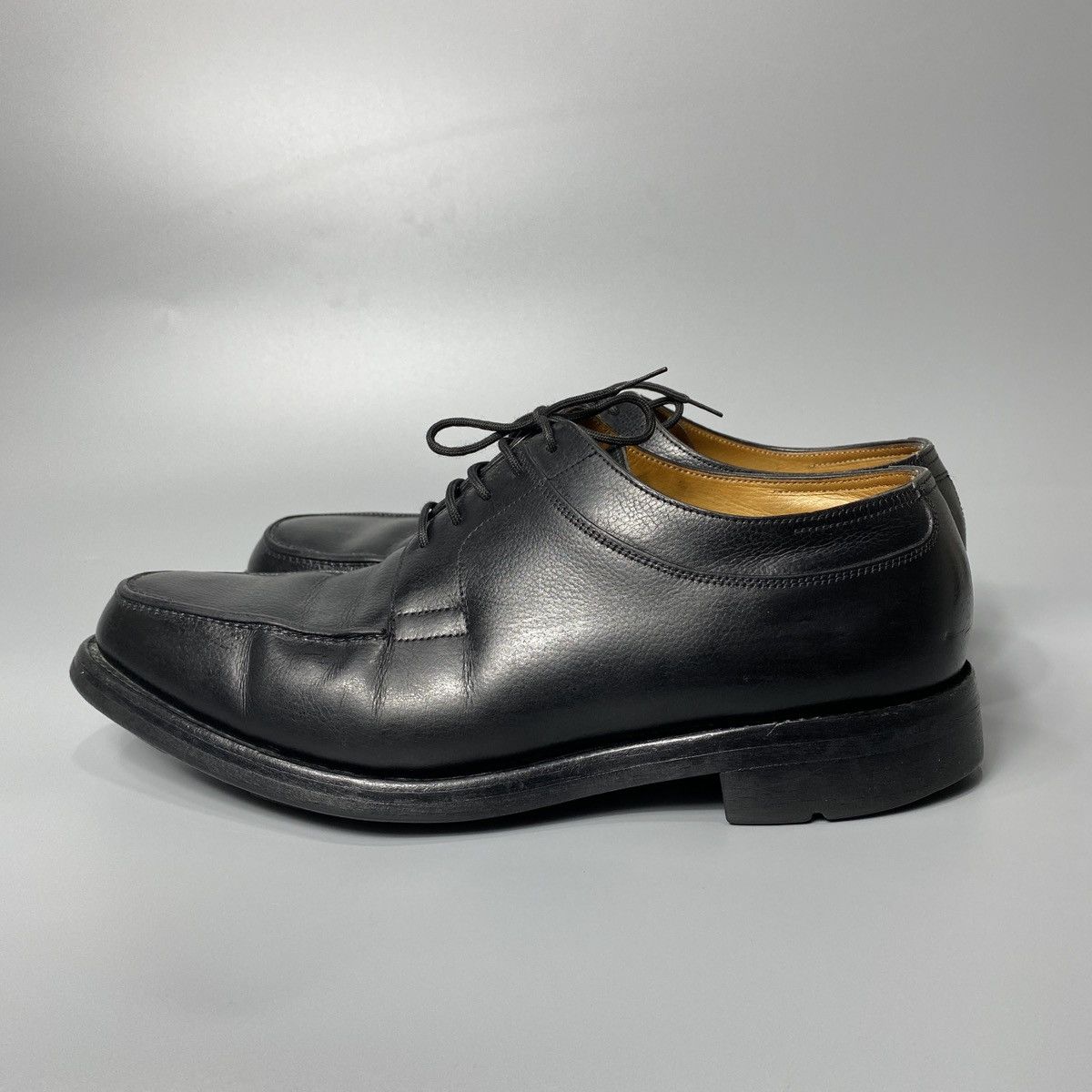 John Lobb Derby Barros Black Leather Shoes Size US 8.5 / EU 41-42 - 8 Thumbnail