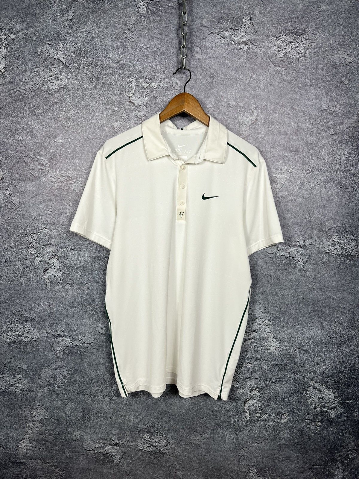 Nike Nike Court Roger Federer RF 2011 Wimbledon Tennis Polo Tee Size US L / EU 52-54 / 3 - 2 Thumbnail