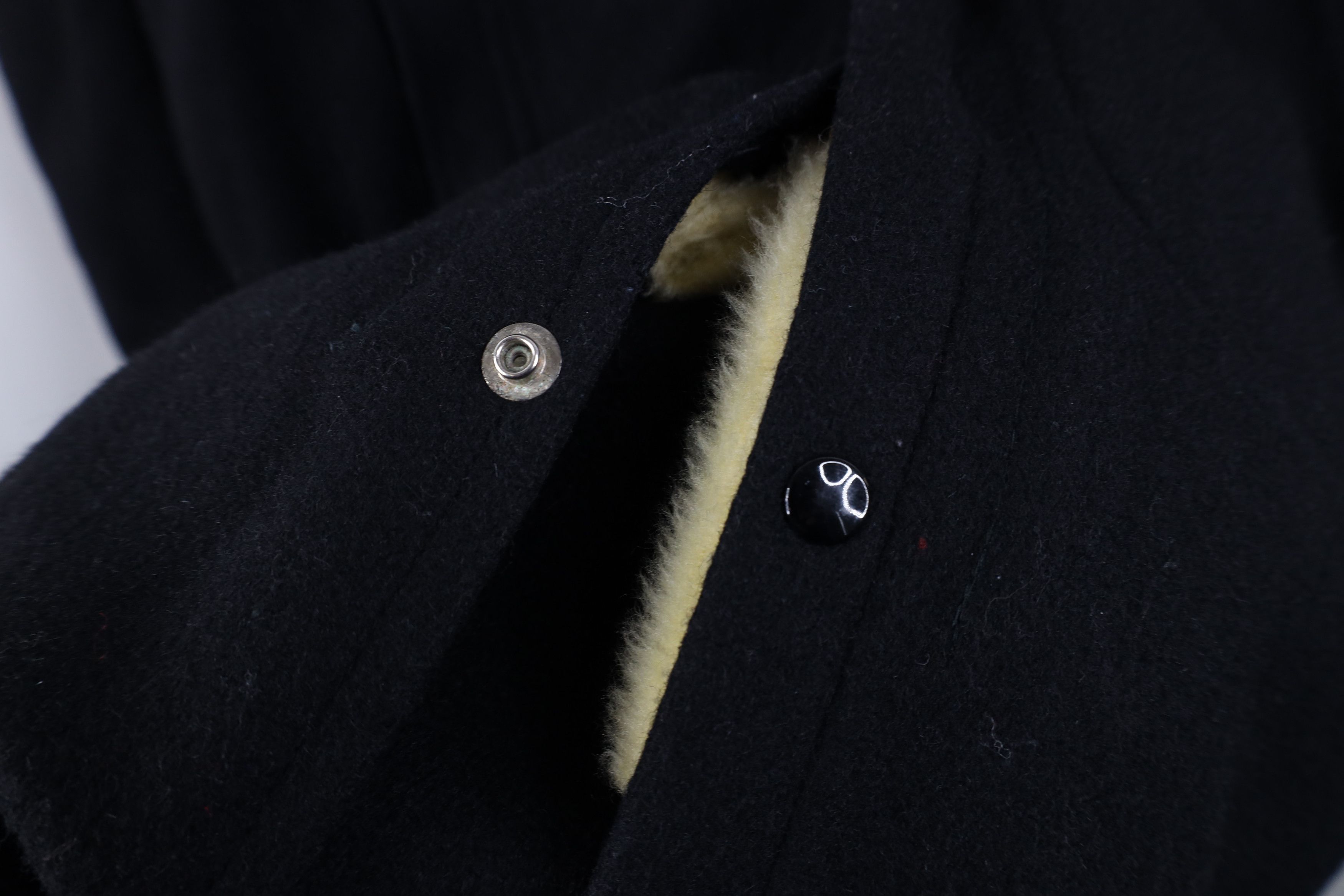 Vintage Vintage 50s Fleece Lined Wool Hooded Parka Jacket Black USA Size US XL / EU 56 / 4 - 6 Thumbnail