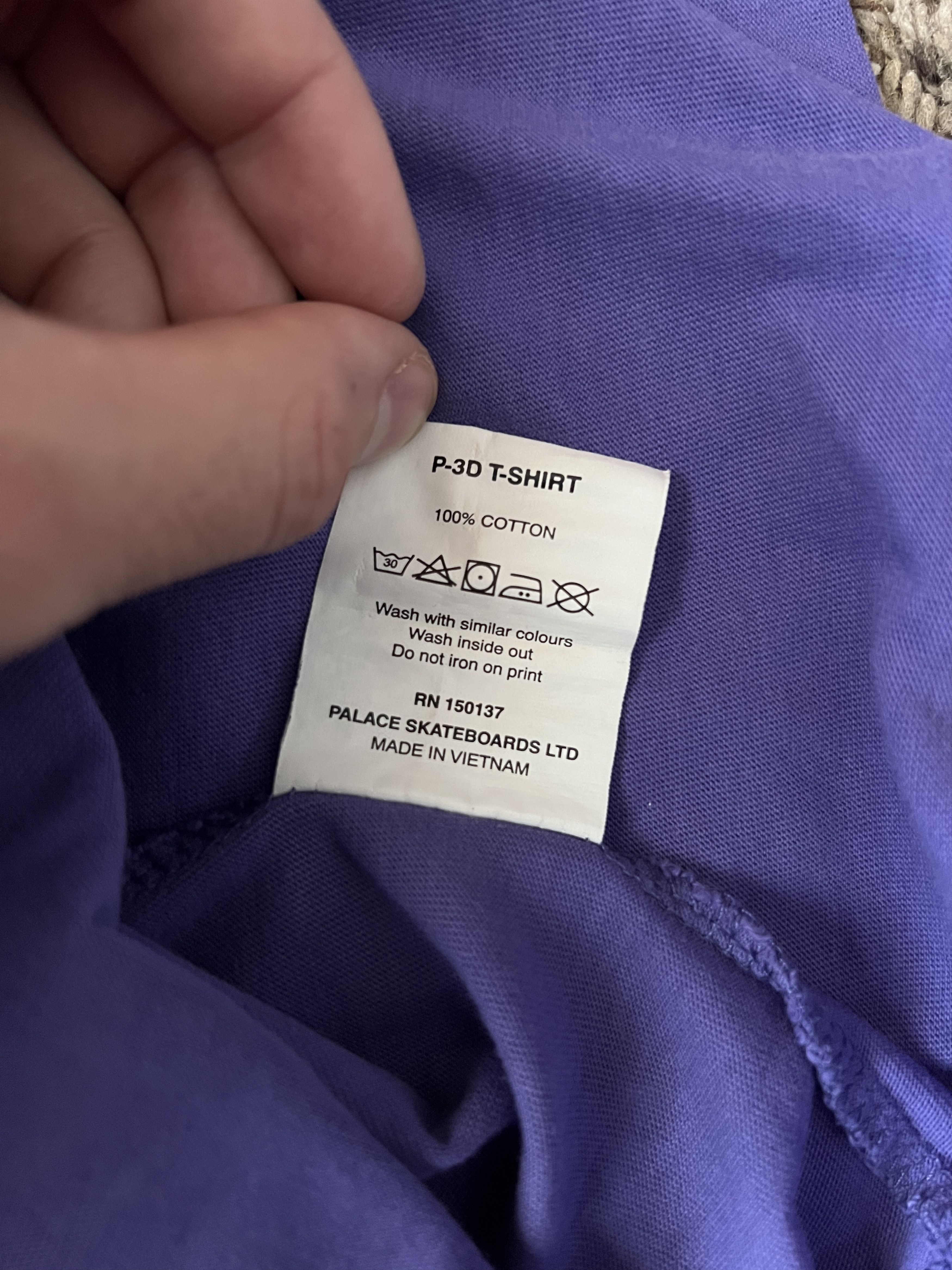 Palace Palace P-3D T-Shirt in Purple (Summer 2017) Size US M / EU 48-50 / 2 - 6 Thumbnail