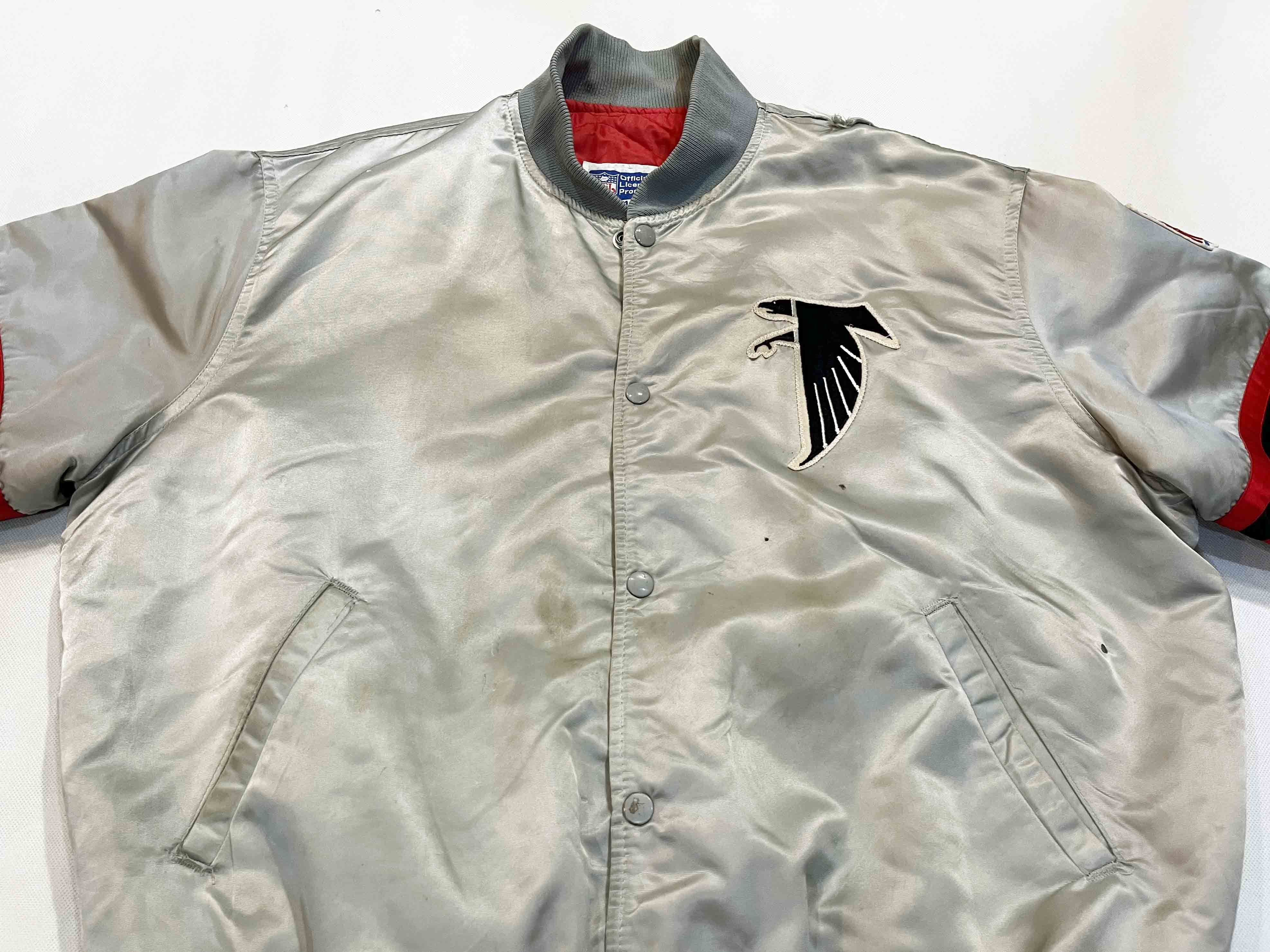 NFL × Starter × Vintage Vintage Starter NFL Atlanta Falcons Satin Bomber Jacket Size US XL / EU 56 / 4 - 3 Thumbnail