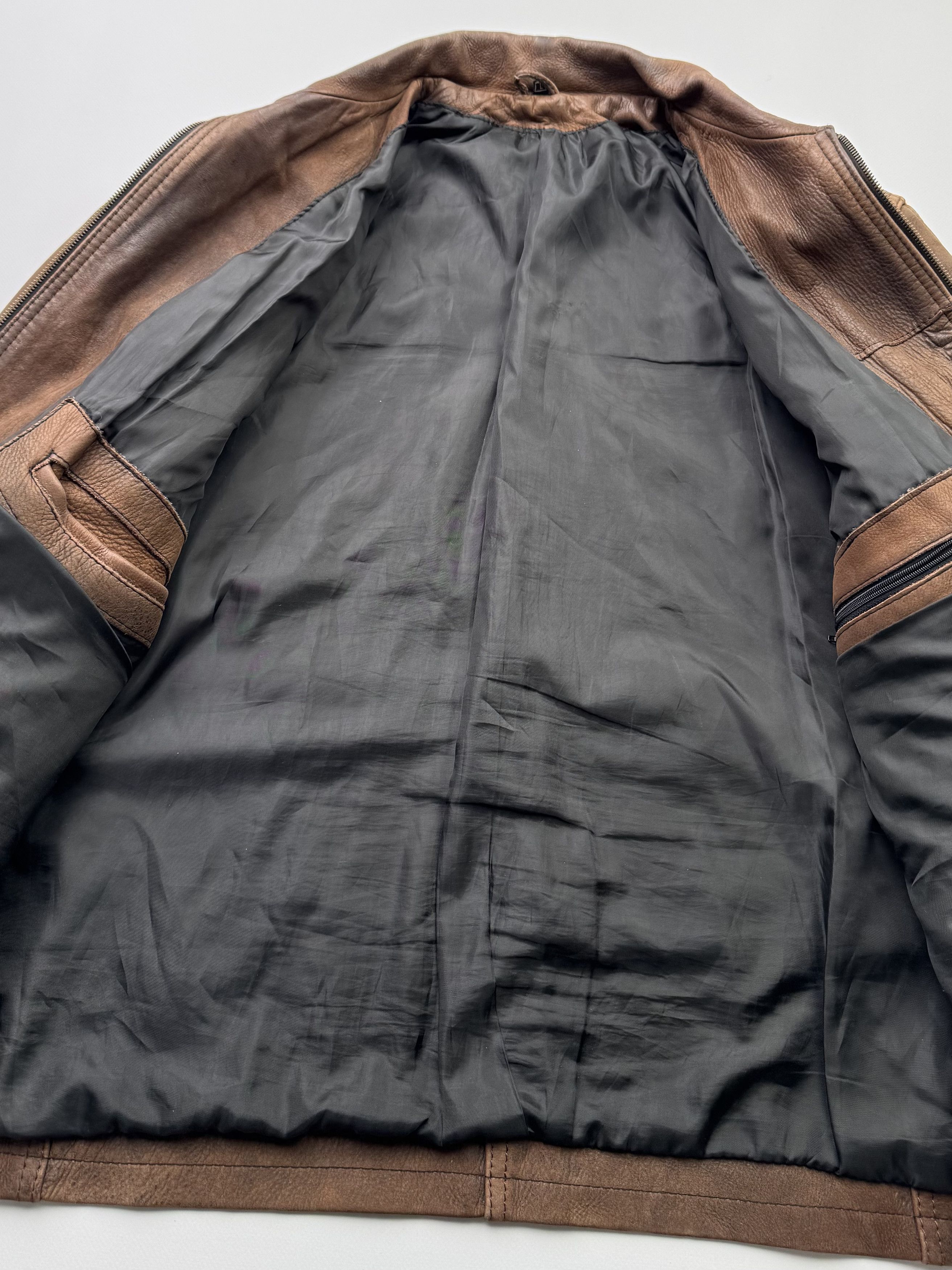 Vintage Vintage Leather Bomber Jacket B442(V173)E2 Size US M / EU 48-50 / 2 - 5 Thumbnail