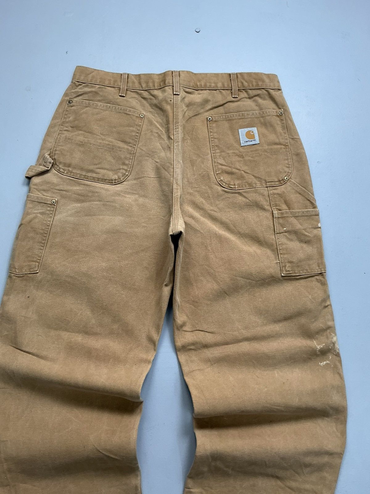 Carhartt Vintage Carhatt B01 BRN double knee workwear Size US 38 / EU 54 - 10 Thumbnail
