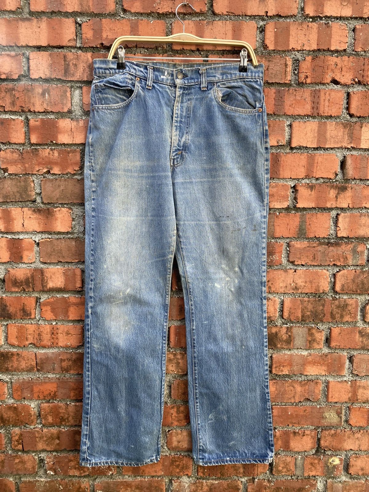 W35x33 Vintage levi's 517 flare 80s bell bottom talon