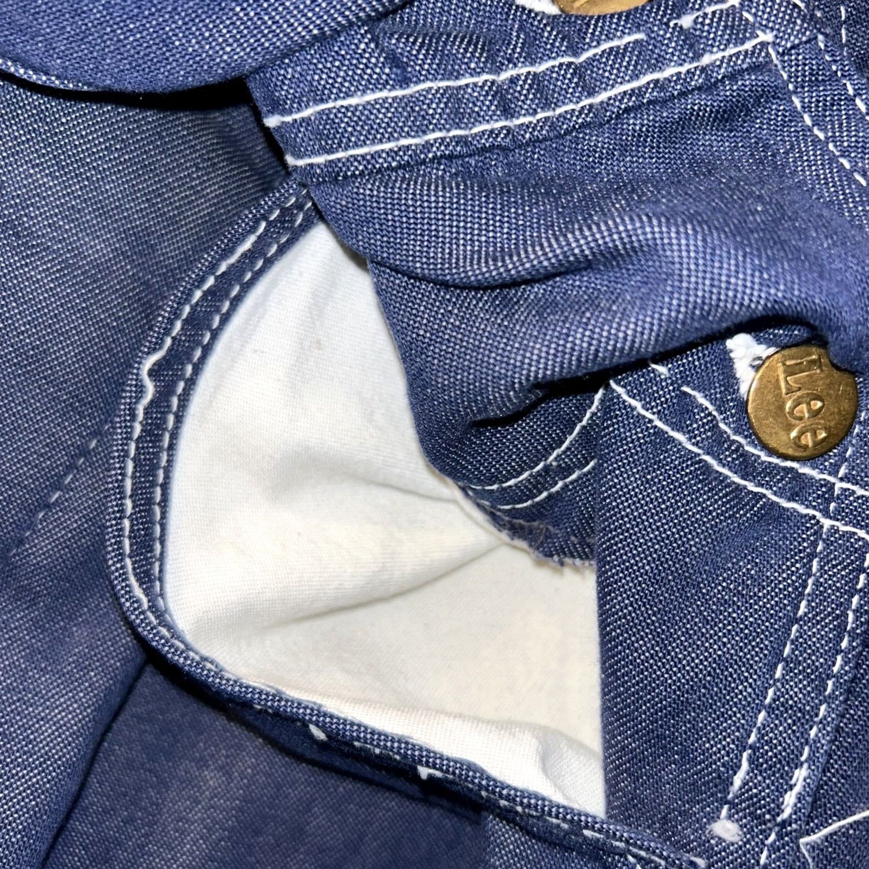 Lee VINTAGE Lee Union Made Worker Blue Denim Bibs Overalls USA Made 30x27 Mens Overalls Denim Bibs 30 27 Blue Size US 30 / EU 46 - 4 Thumbnail