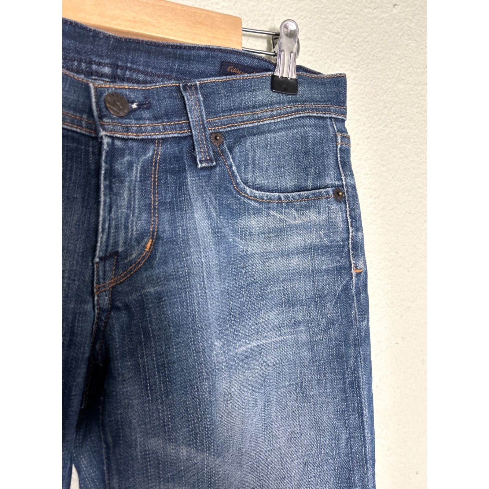 Citizens Of Humanity Citizens of Humanity Jeans Womens 27 Blue Ingrid 002 Low Waist Flare Dark Wash Size 30" / US 8 / IT 44 - 5 Thumbnail