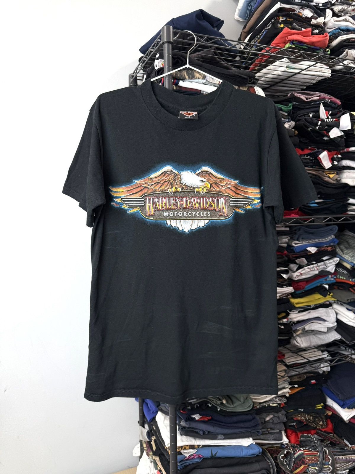 Harley Davidson Rare! Vintage 1998 Harley Davidson Alaska T Shirt Size US M / EU 48-50 / 2 - 2 Thumbnail