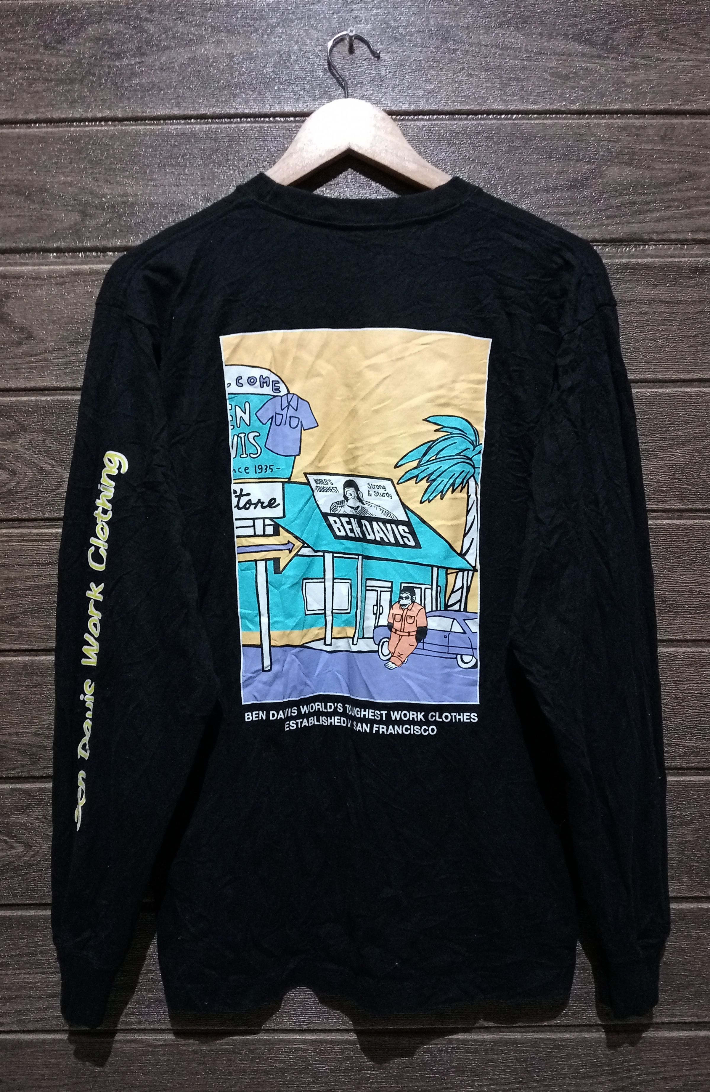 Ben Davis Ben Davis Work Clothing Long Sleeve Tshirt Size US M / EU 48-50 / 2 - 1 Thumbnail
