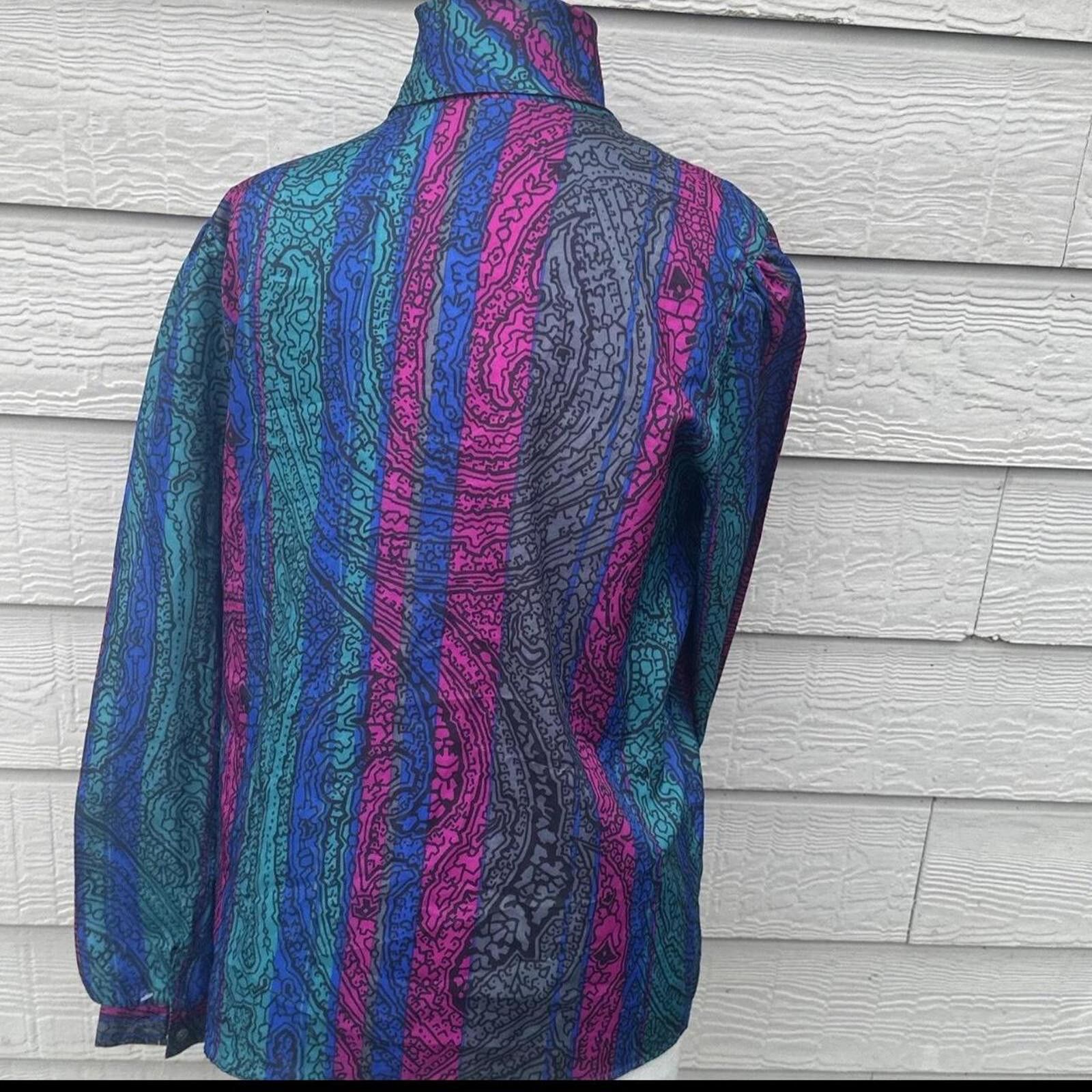 Other Women's Vintage Floral Rhoda Lee BlouseMedium Size M / US 6-8 / IT 42-44 - 2 Thumbnail