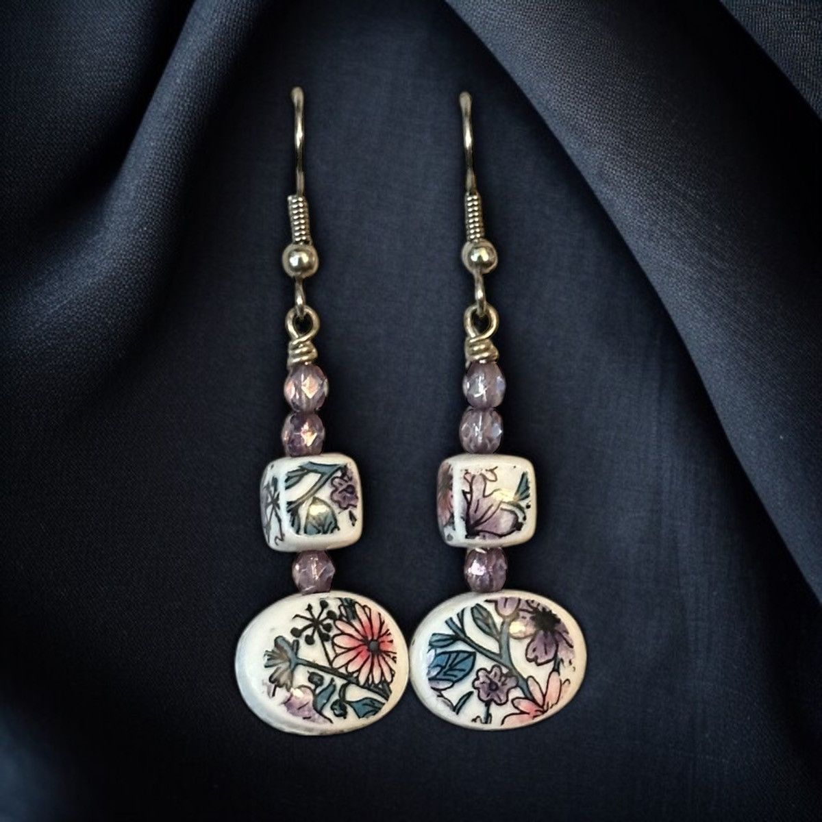 Other Floral drop dangle earrings Size ONE SIZE - 1 Thumbnail