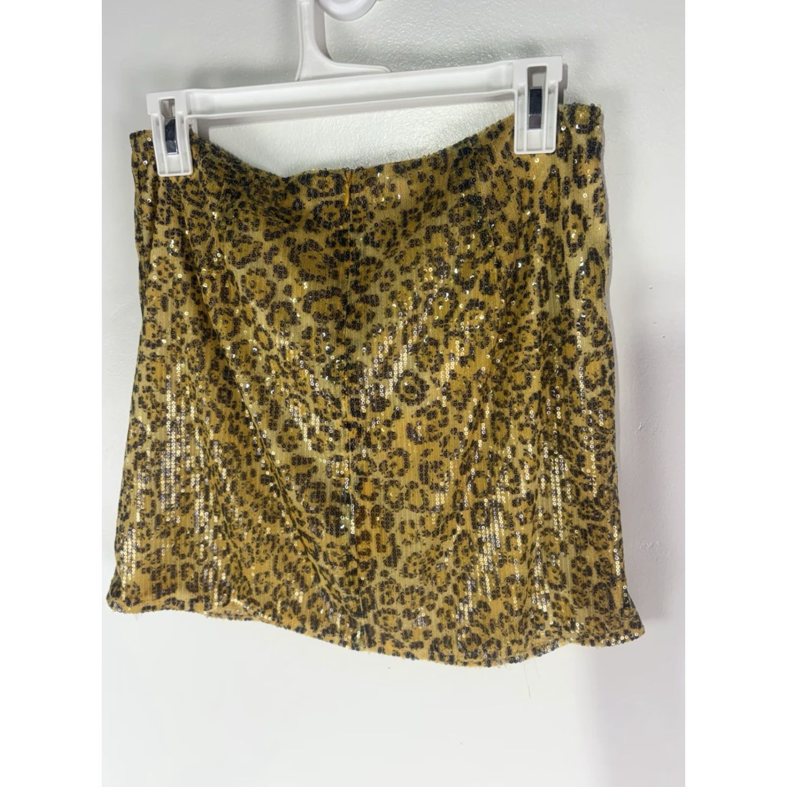 Vintage Endless Rose Yellow/An. Print Sequins Ruffle Mini Skirt Womens Size L New Size 36" / US 14 / IT 50 - 3 Thumbnail