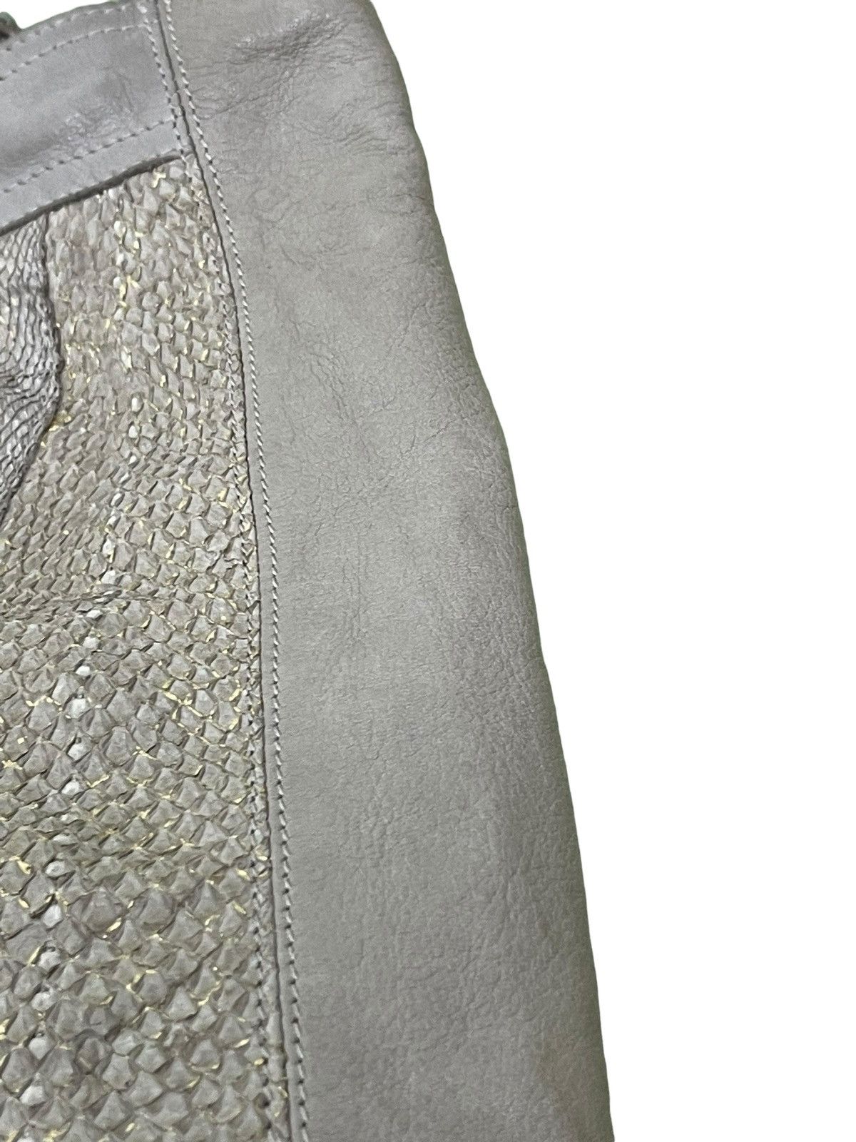 Genuine Leather Full Leather Sissi Rossi Italy Python Tote Bag 3🟩 Size ONE SIZE - 16 Thumbnail