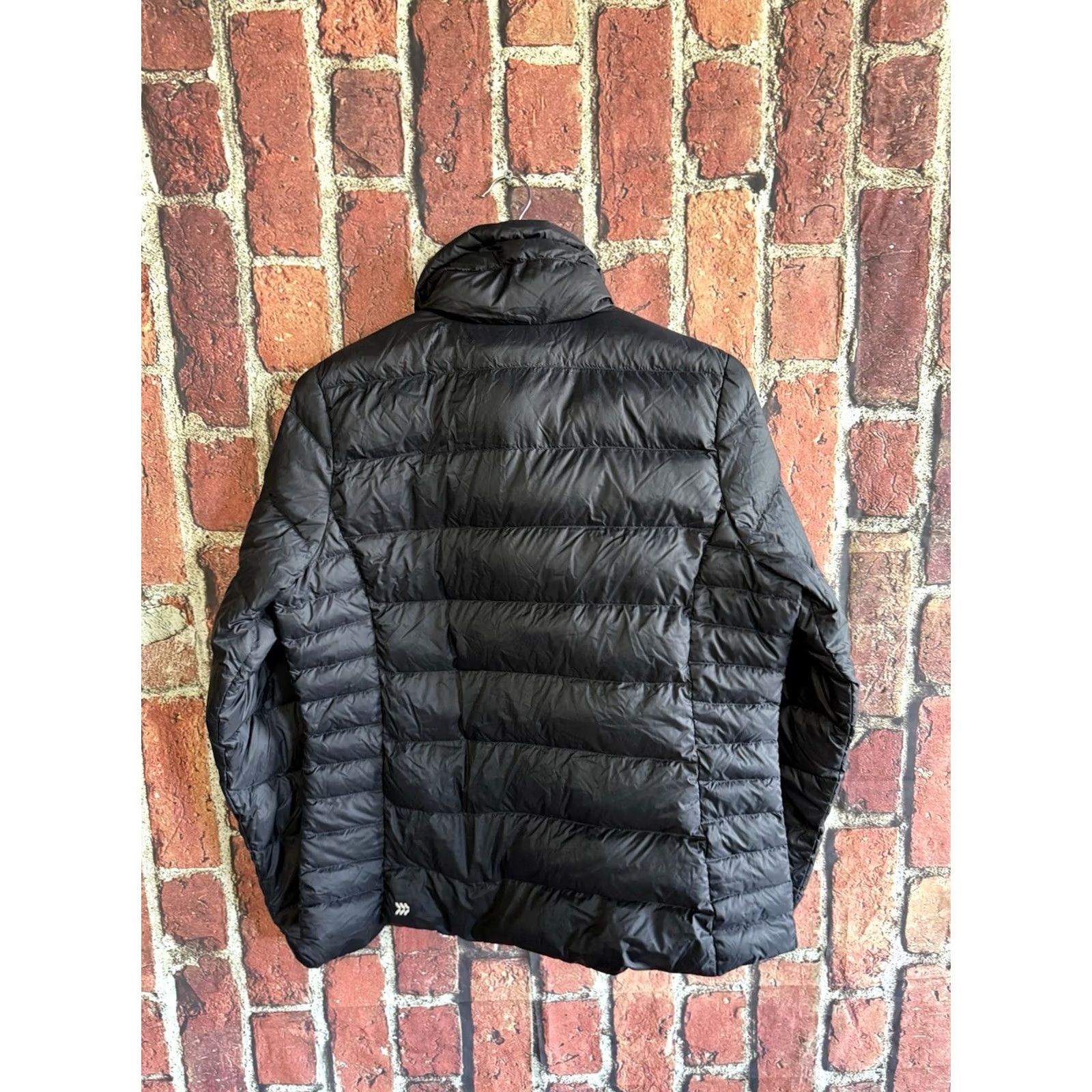 Vintage All in Motion Womens Black Quilted Full Zip Down Jacket Size Large Size L / US 10 / IT 46 - 2 Thumbnail