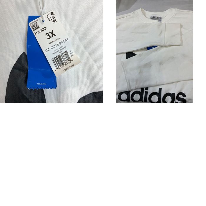 Adidas Adidas Originals Trf Crew Sweat Pullover Sweatshirt Crewneck Size  3XL White | Grailed